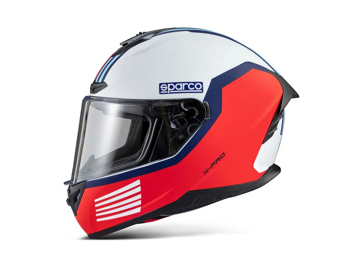SPARCO X-PRO MARTINI RACING Шлем закрытый для картинга и трек-дней, (ECE 22.06), белый, размер XS SPARCO X-PRO MARTINI RACING Шлем закрытый для картинга и трек-дней, (ECE 22.06), белый, размер XS